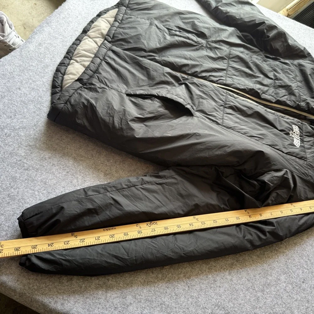 G-III Sports San Antonio Spurs Puffer‎ Jacket XL Black Quilted Hooded NBA